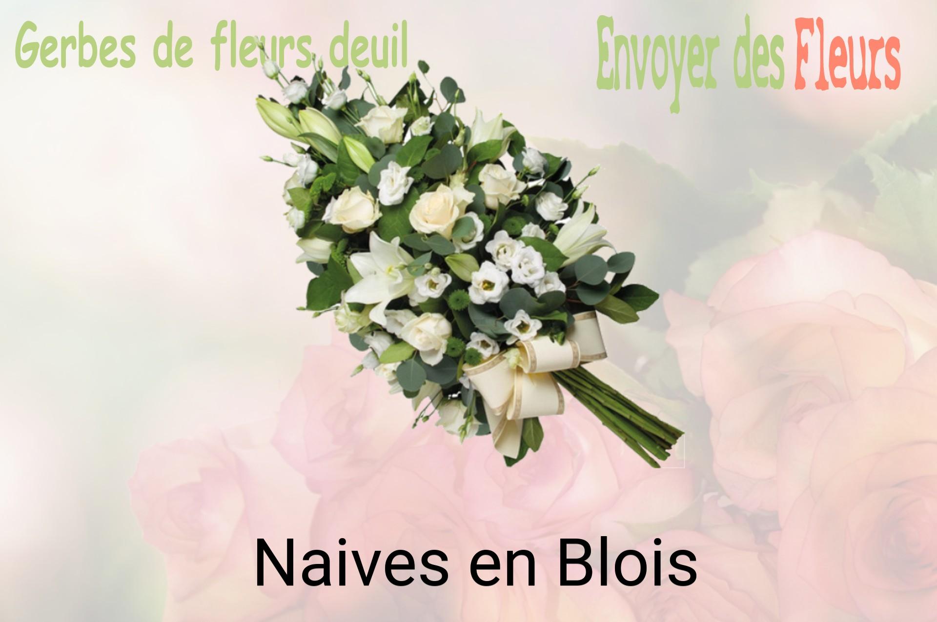 Gerbe de fleurs de deuil livrée à Naives-en-Blois